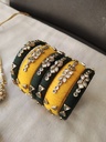 Wedding bells Choker set with earings  Also available Thread Bangles Totally customer choice