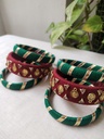 Fabric jewellery choker set.