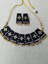 Handmade Fabric Choker\Neclace with Earrings