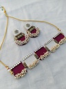 Wedding bells Choker set with earings 