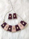Choker necklace with Earing