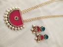 Pink Round Beautiful handmade necklace