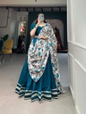 Vichitra silk lehenga choli