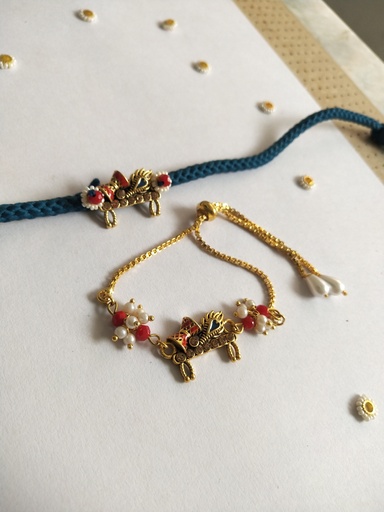 Sneh Meenakari Peacock Rakhi