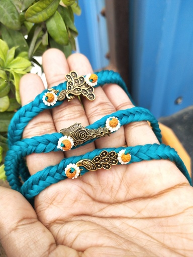 Divine Antique Pearl Rakhi (Set of 3)
