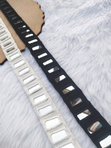 Black & White mirror Belt