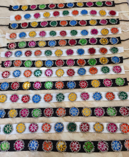 Mirror belt waist belt for navratri belt real mirror belt