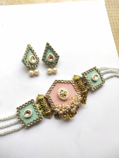 Choker necklace with Earing for wedding Special